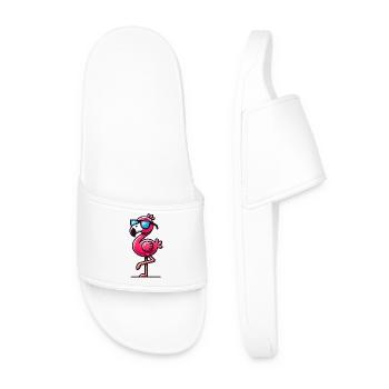 flamingo sonnenbrille - Männer Badelatschen - Weiß - Vorne