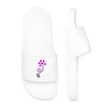 Fantaisie de fleur - Claquettes Homme - blanc - Devant