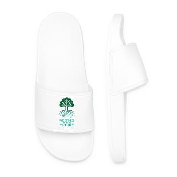 Digital tree for a sustainable future - Men’s Pool Sliders - white - Front