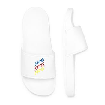 Bang Bang Bang – Party, Music & Club Vibes - Men’s Pool Sliders - white - Front