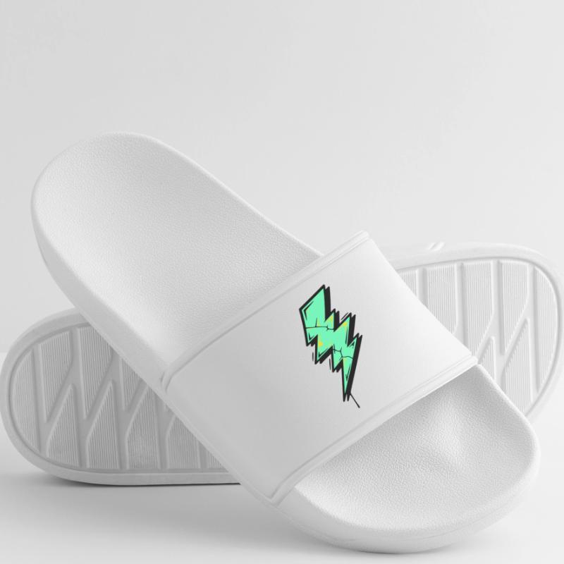 Style Éclair Éclair Abstrait Claquettes Homme