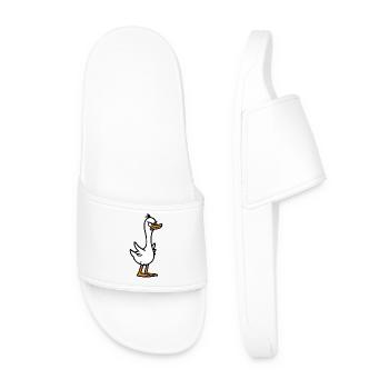 Oie en colère - Claquettes Homme - blanc - Devant