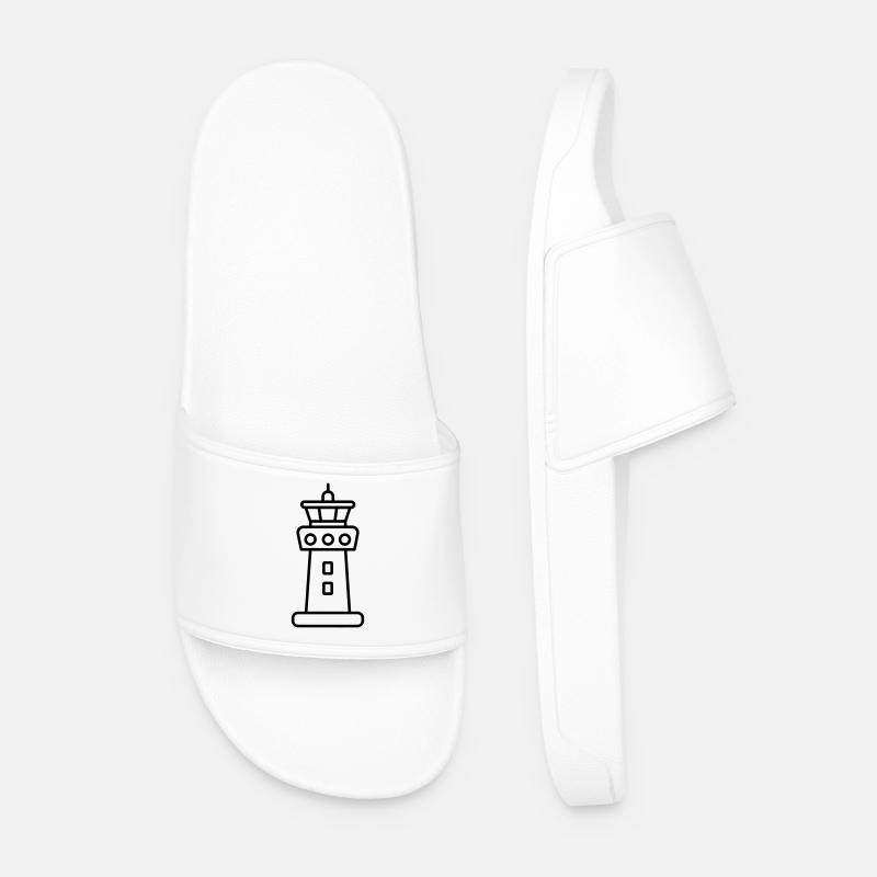 Control Tower - Men’s Pool Sliders - white