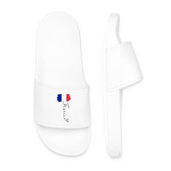 Flag France Regional Pride National Identity - Men’s Pool Sliders - white - Front