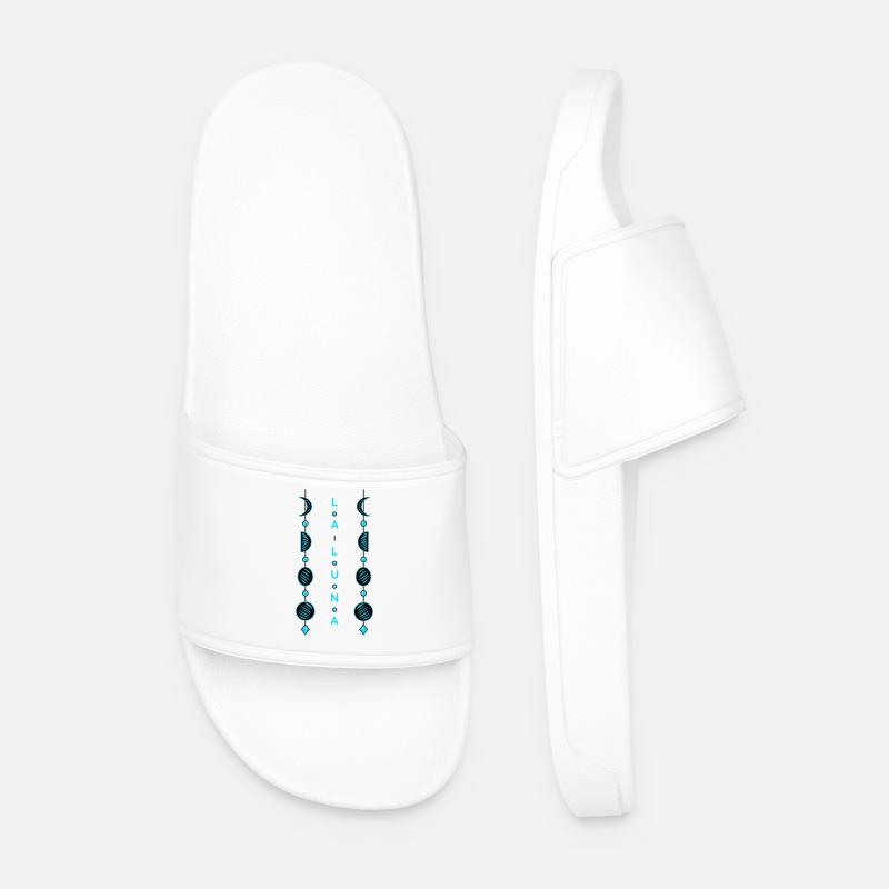 Moon phases - Men’s Pool Sliders - white
