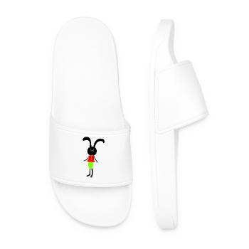 Bunny Kids Bunnies Easter - Men’s Pool Sliders - white - Front