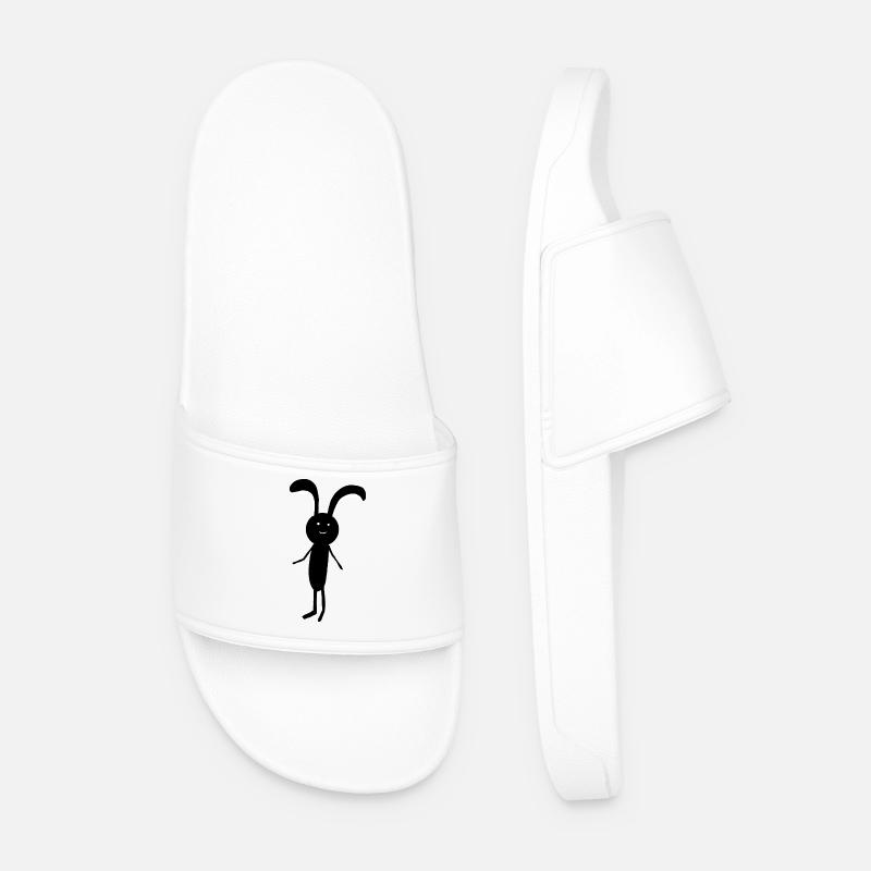 Bunny Kids Bunnies Easter Rabbit - Men’s Pool Sliders - white