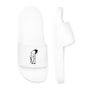 Bébé cigogne - Claquettes Homme - blanc - Devant