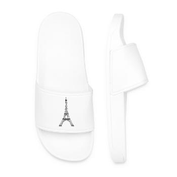 Tour Eiffel - Claquettes Homme - blanc - Devant