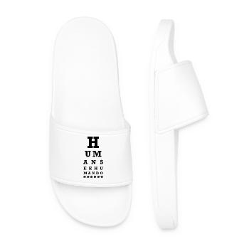 Human see human do - Men’s Pool Sliders - white - Front