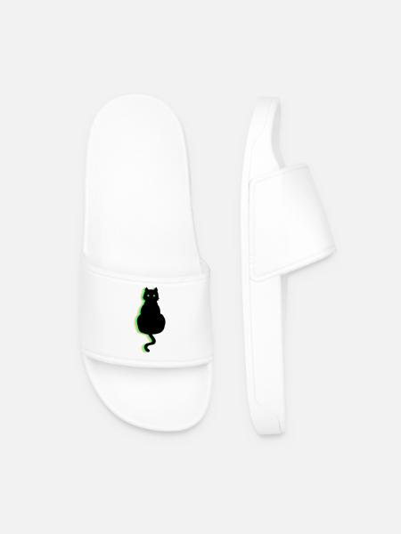 Chat néon - Claquettes Homme - blanc