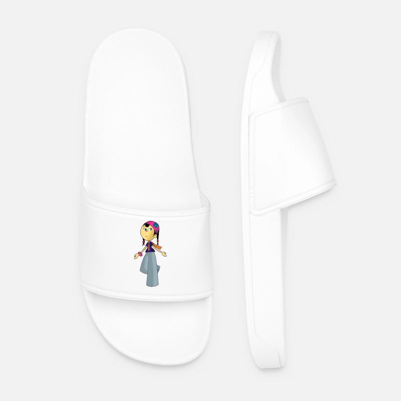 Puppe - Männer Badelatschen - Weiß
