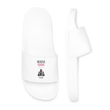 Maine Coon - The crew - Men’s Pool Sliders - white - Front