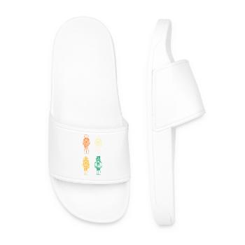 Santa Claus Nutcracker Christmas - Men’s Pool Sliders - white - Front