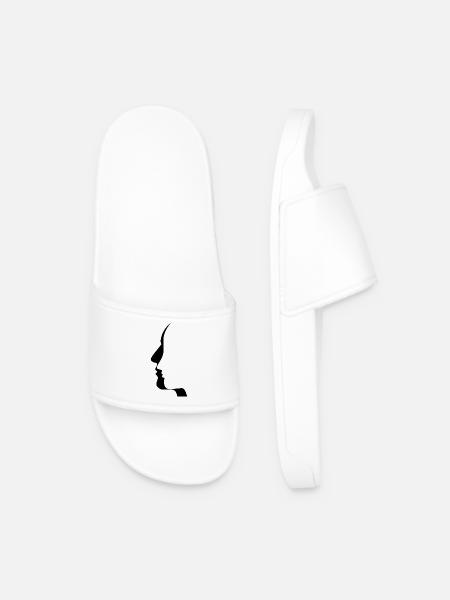 On broken hearts and lost love - Men’s Pool Sliders - white