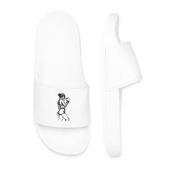 Sketch de la Boxeuse - Claquettes Homme - blanc - Devant