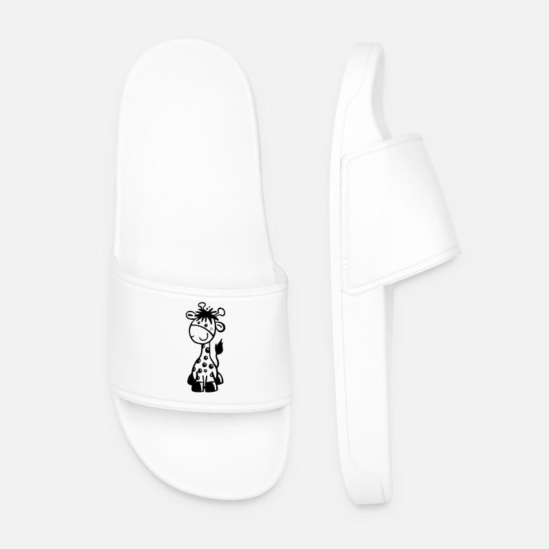 Kleine Giraffe - Männer Badelatschen - Weiß
