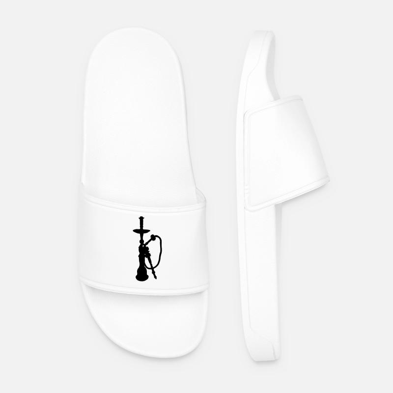 Water pipe shadow figure - Men’s Pool Sliders - white