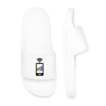Meilleurs résultats graphique coloré dans smartphone - Claquettes Homme - blanc - Devant