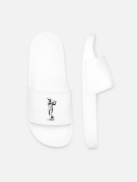 Golfer - Männer Badelatschen - Weiß