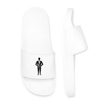 Groom Bachelor Party Bachelor Party - Men’s Pool Sliders - white - Front