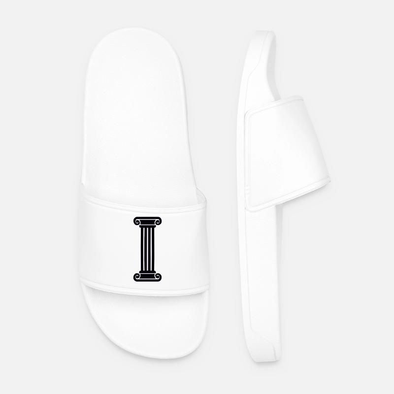 säule - Männer Badelatschen - Weiß