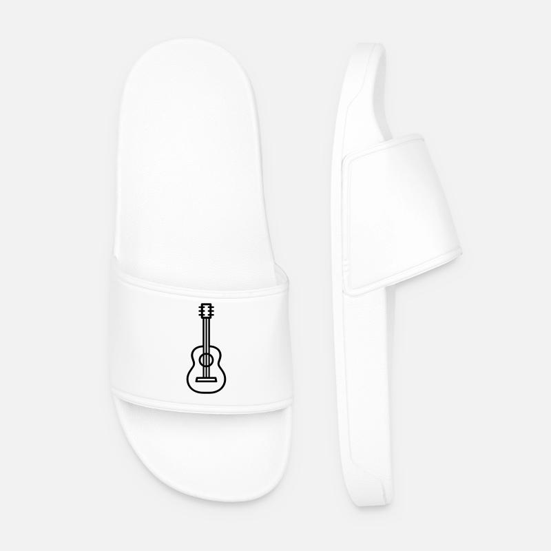 Gitarre - Männer Badelatschen - Weiß