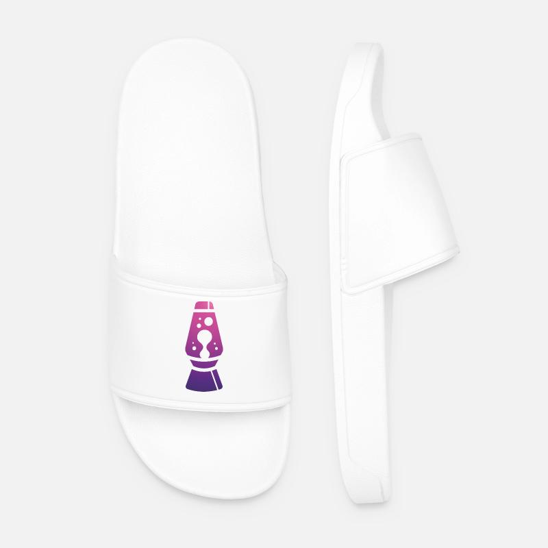 Purple Lava Lamp - Männer Badelatschen - Weiß