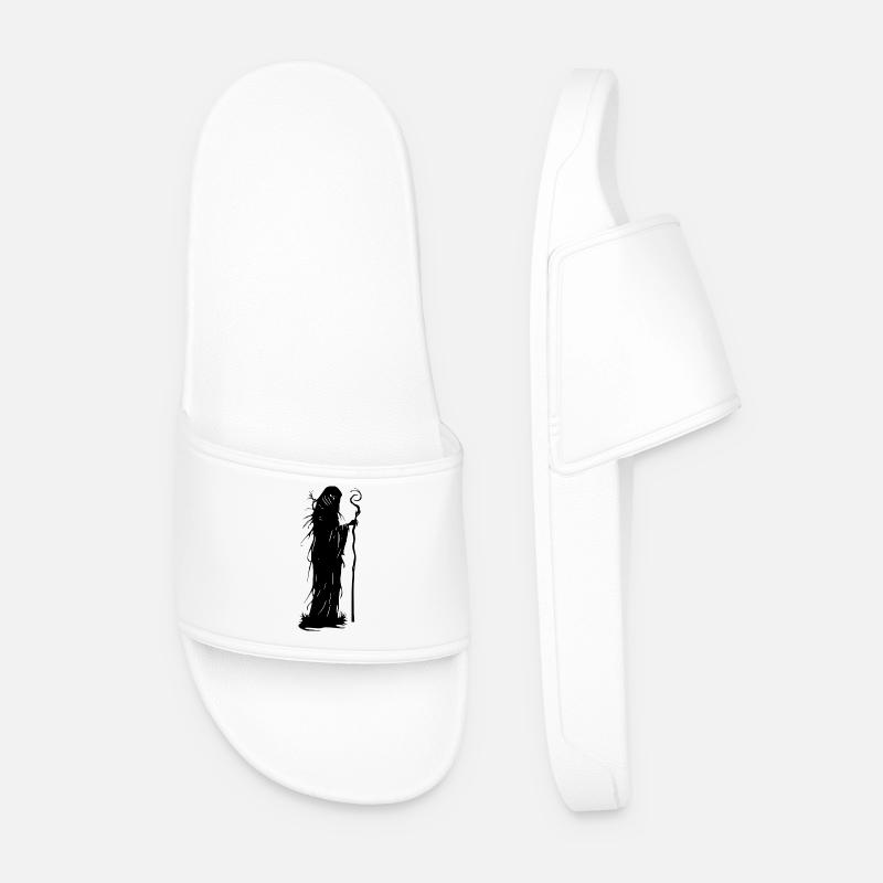 Banshee Silhouette - Men’s Pool Sliders - white