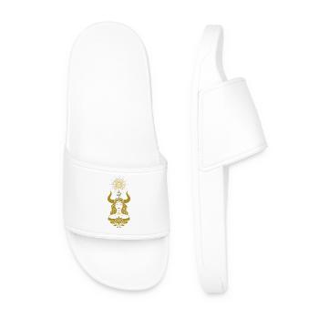 Taurus Woman – Astrology Gift - Men’s Pool Sliders - white - Front