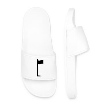Drapeau de golf - Claquettes Homme - blanc - Devant