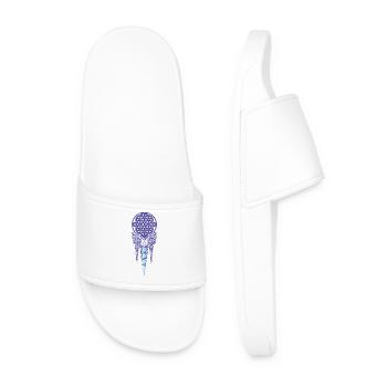 Méditation de spiritualité Géométrie sacrée Symbole Om - Claquettes Homme - blanc - Devant
