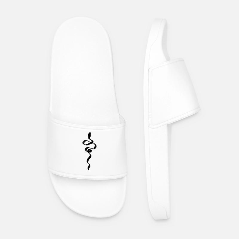 Die Schlange - Männer Badelatschen - Weiß