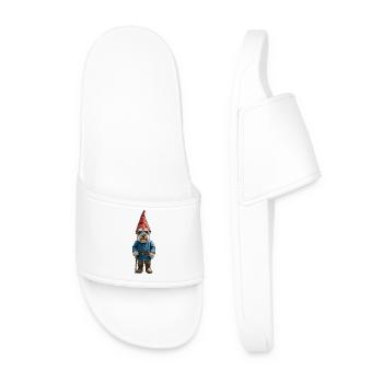 Garden Gnome Schnauzer Magic - Men’s Pool Sliders - white - Front