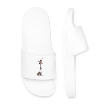 The Dance of Imagination - Men’s Pool Sliders - white - Front