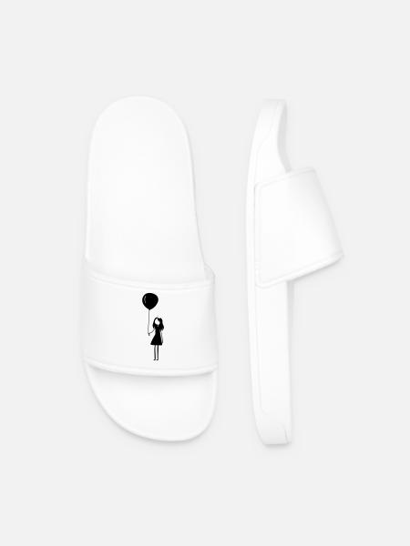 Fille ballon d’anniversaire - Claquettes Homme - blanc