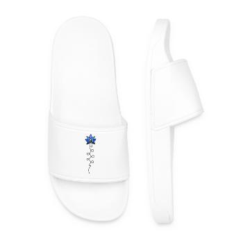 Fleur de lotus unalome - Claquettes Homme - blanc - Devant