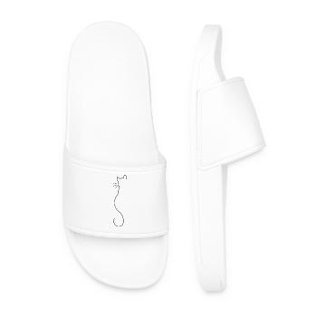 Cats silhouette - Men’s Pool Sliders - white - Front