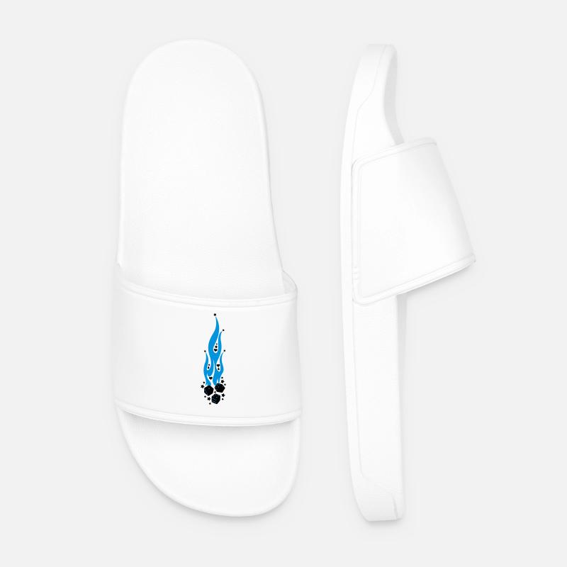 flammen - Men’s Pool Sliders - white
