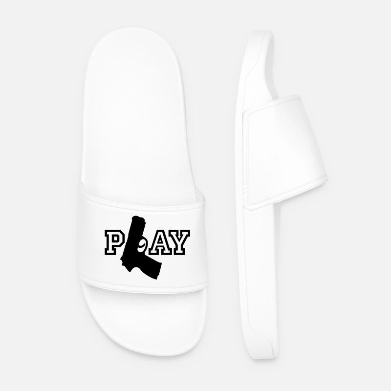 Play - Männer Badelatschen - Weiß