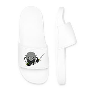KnightSheep in battle - Men’s Pool Sliders - white - Front