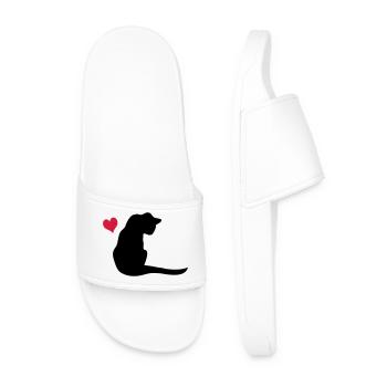 Chat - Claquettes Homme - blanc - Devant
