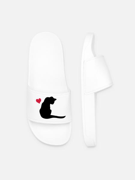 Chat - Claquettes Homme - blanc