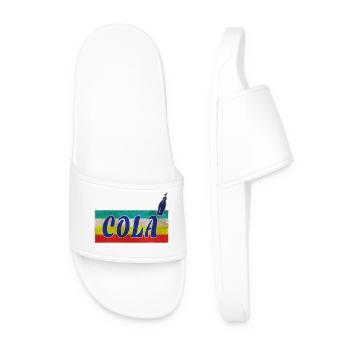 Cola Vintage / Geschenk Retro Getränke Limonade - Männer Badelatschen - Weiß - Vorne