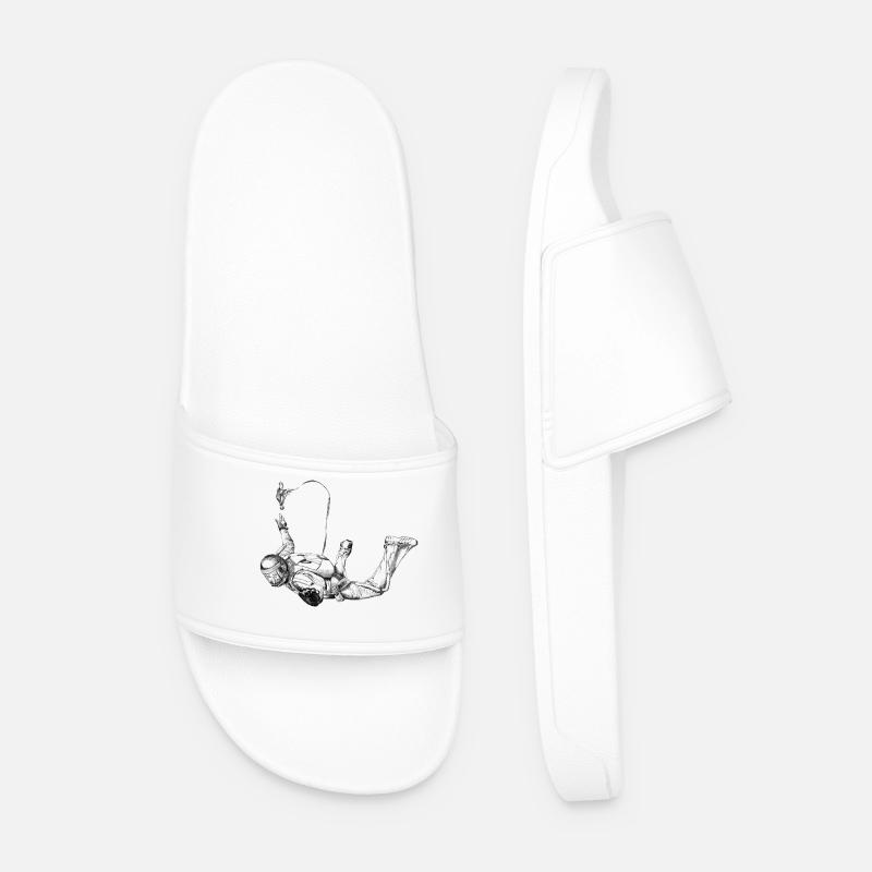 Skydiver - Männer Badelatschen - Weiß