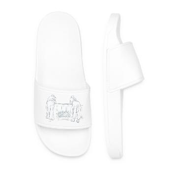 homme et femme - Claquettes Homme - blanc - Devant