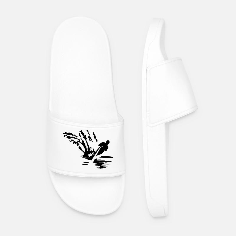 water ski - Men’s Pool Sliders - white