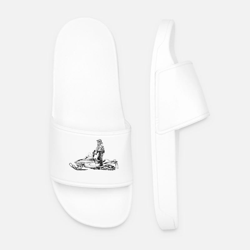 Snowmobile - Männer Badelatschen - Weiß