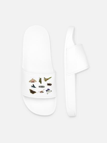 insects - Men’s Pool Sliders - white