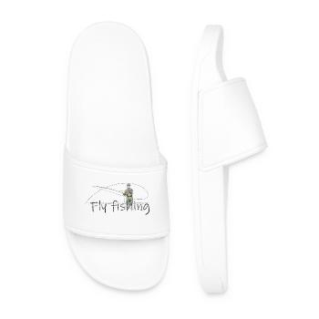 Fly fishing - Men’s Pool Sliders - white - Front